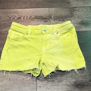 Yellow Denim Girls Shorts
